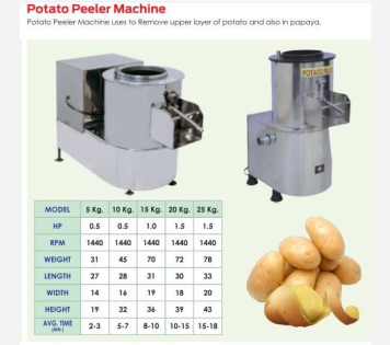 Potato Peeler Machine
