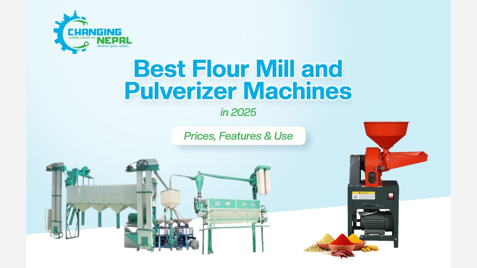 Best Flour Mill and Pulverizer Machines in 2025 – Price, Features & Uses
