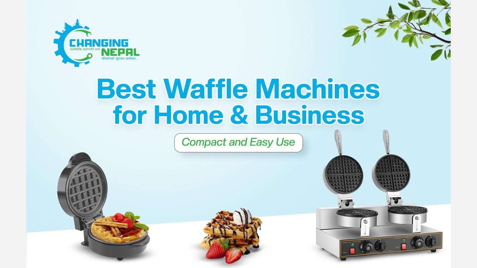 Best Waffle Machines for Home & Business | Compact and Easy Use in Nepal