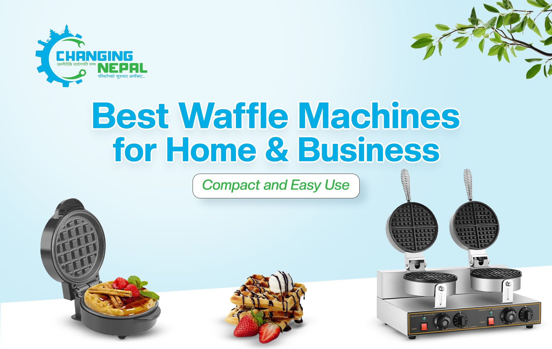 Best Waffle Machines for Home & Business | Compact and Easy Use in Nepal