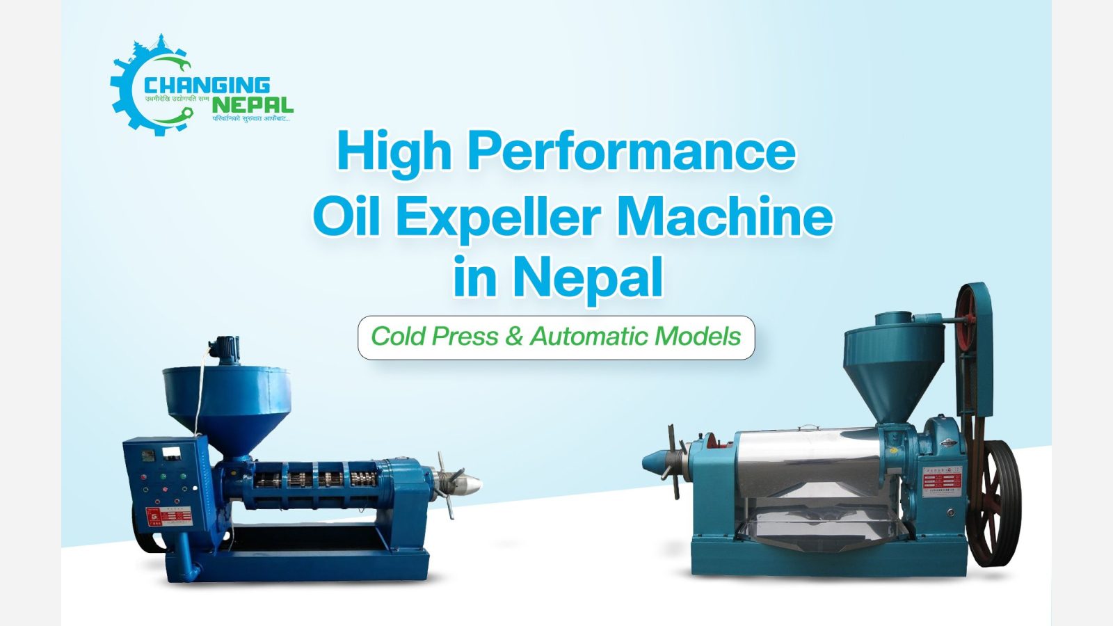 High Performance Oil Expeller Machine in Nepal – Cold Press & Automatic Models