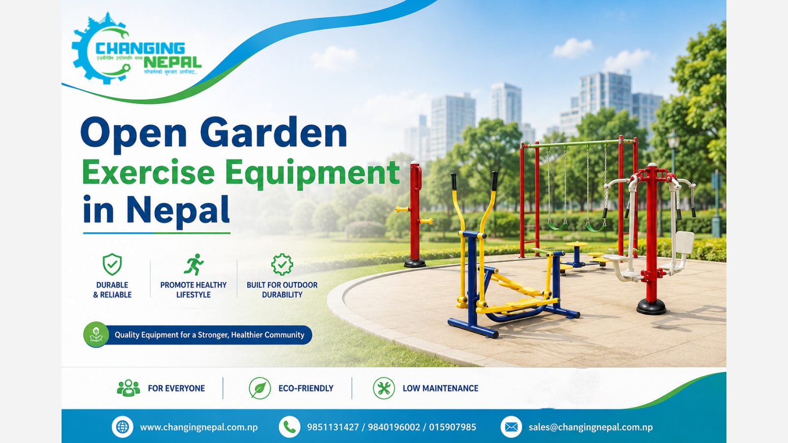 Outdoor Gym Equipment in Nepal