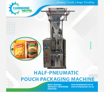 Half Pneumatic Pouch Packaging Machine