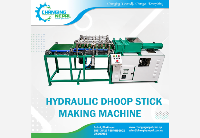 Hydraulic Dhoop Stick Making Machine
