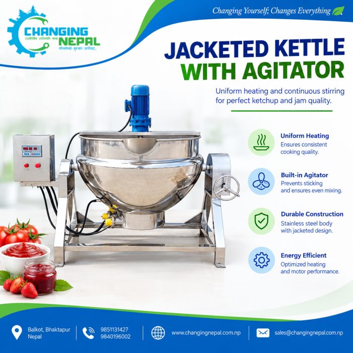 Jacketed kettle with Agitator